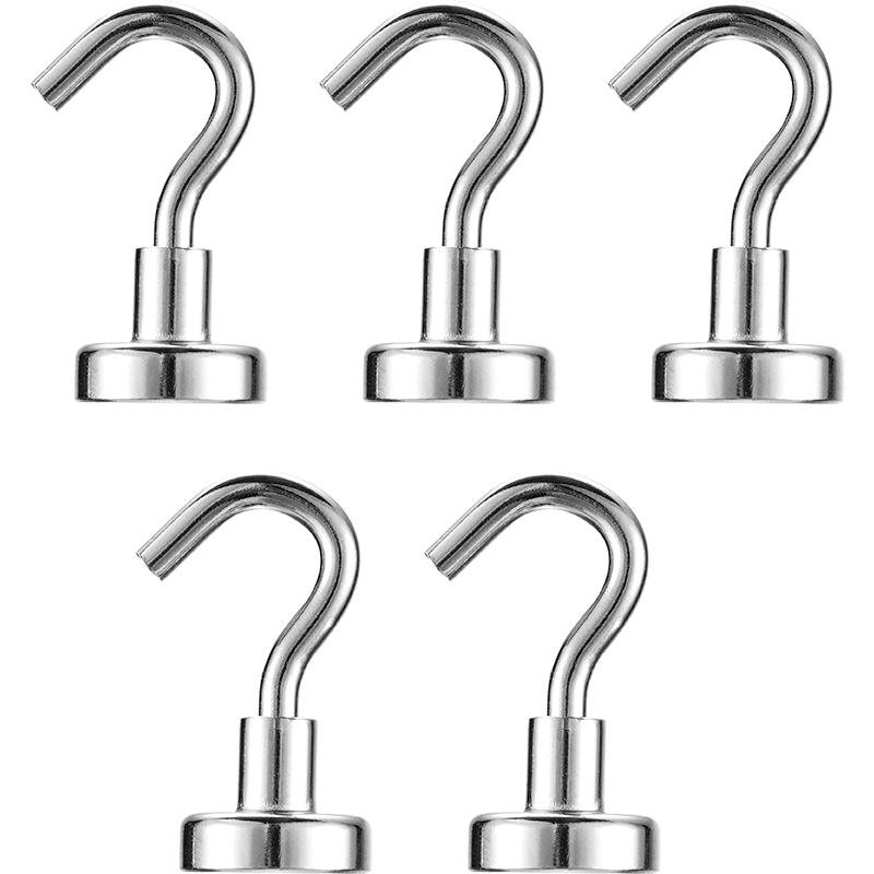 

5 шт. Мощные магнитные крючки для хранения без сверления на дверь холодильника в ванную комнату магнитные креативные крючки для хранения