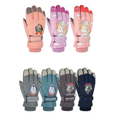Kids Ski Gloves Winter Warm Waterproof Windproof, Boys Girls Snow Gloves with Fleece Lining for Skiing, Cycling, Outdoor Sports