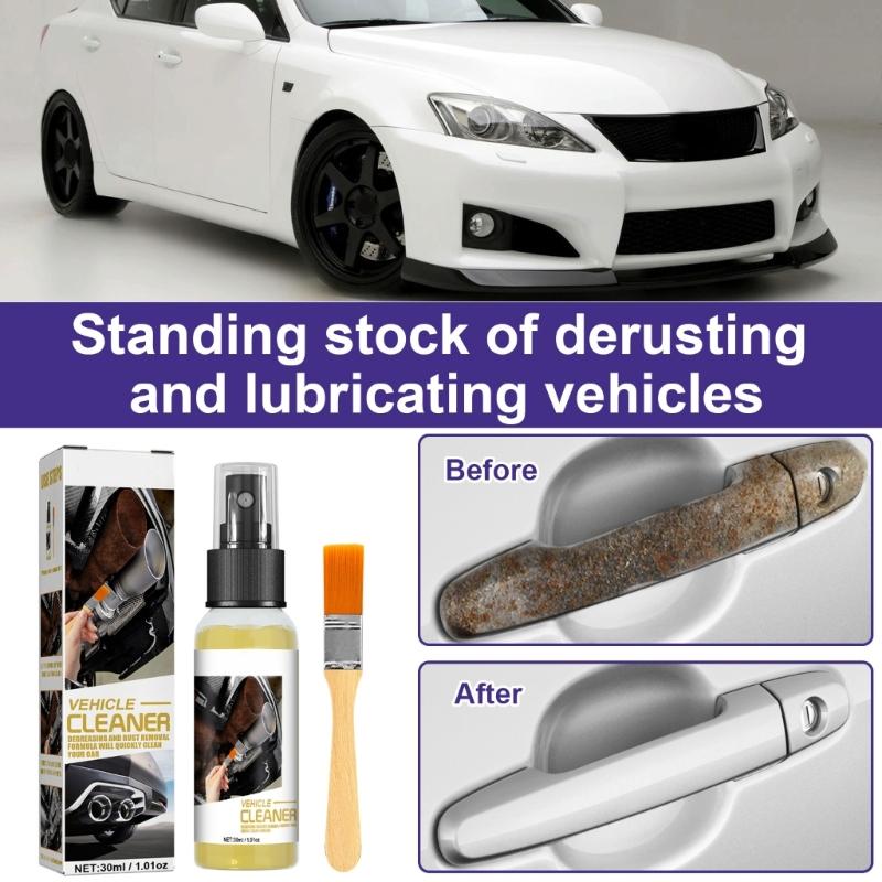 30ml Multifunction Car Rust Removal Spray Rust Remover Spray Derusting Paint Rust Inhibitor Car Maintenance Rust Remover
