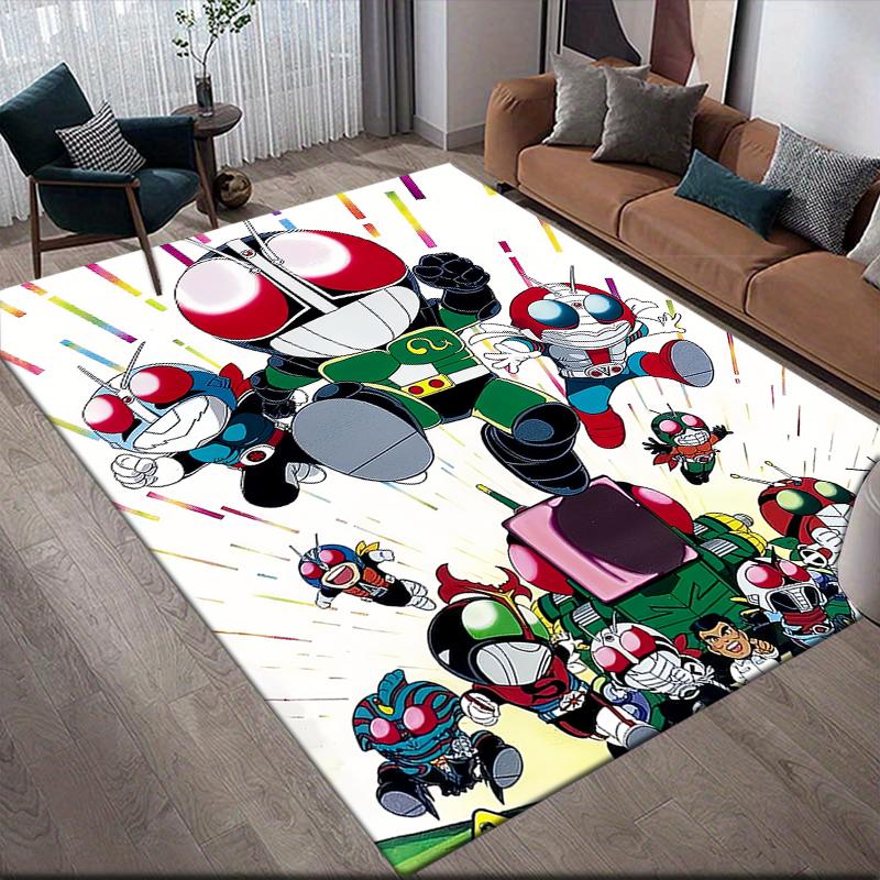 

Kamen Rider street trend decor image Square Area Rug, Non-Slip Floor Mat for Home Office, Perfect Gift for Fans.chl 60x90cm