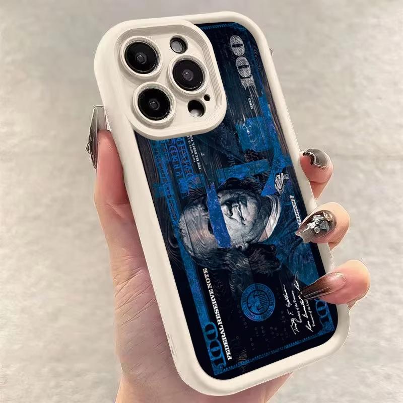 Black Dollar Banknote Design Phone Case For IPhone 17 17Air 16 15 14 Plus 13 12 11 Pro Max Case Cover Funda Bumber Coque