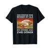 Zwei DNer Sind Besser Rotary Spit Doner Kebab T Shirt Black S Vintage Slightly Unisex Soft Top For Everyday Wear