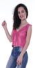 Moomaya Womens Sequin Sleeveless Party Crop Top Glitter V Neck Sparkle Club