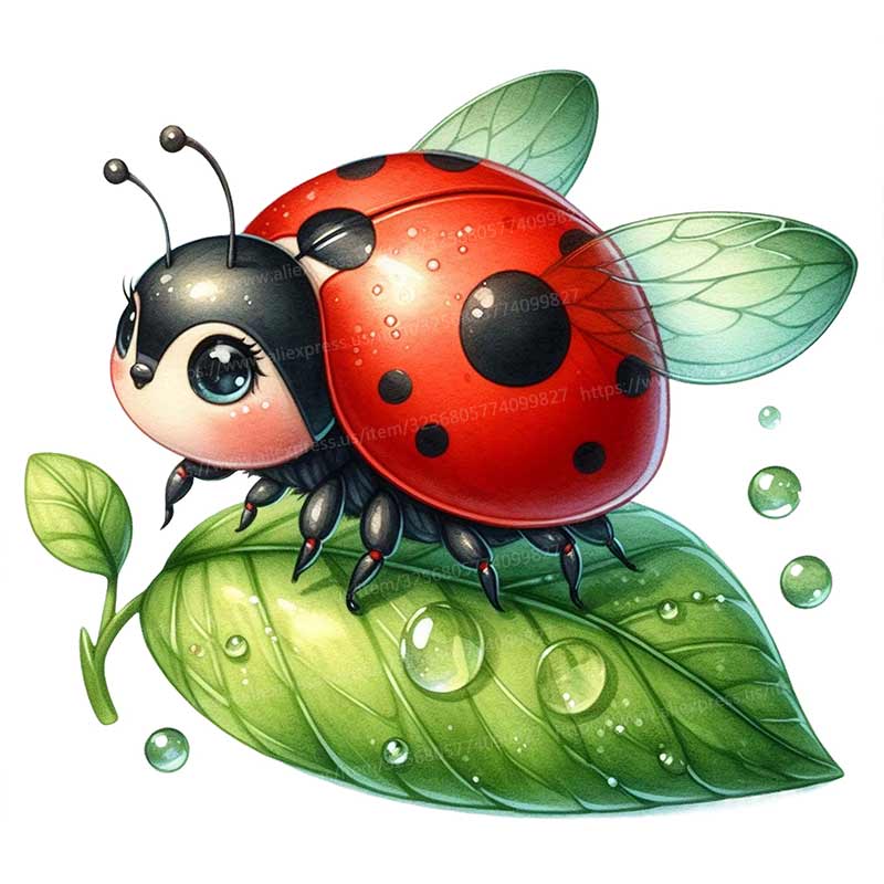 Cute Ladybug Cartoon Car Sticker Waterproof Styling Automobiles Motorcycle Exterior Accessories Vinyl Decals Y209
