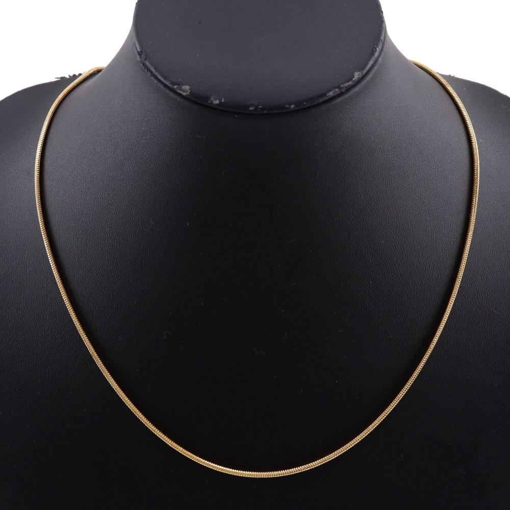 Dior logo Necklace Plated Gold 10.3g Women Used
