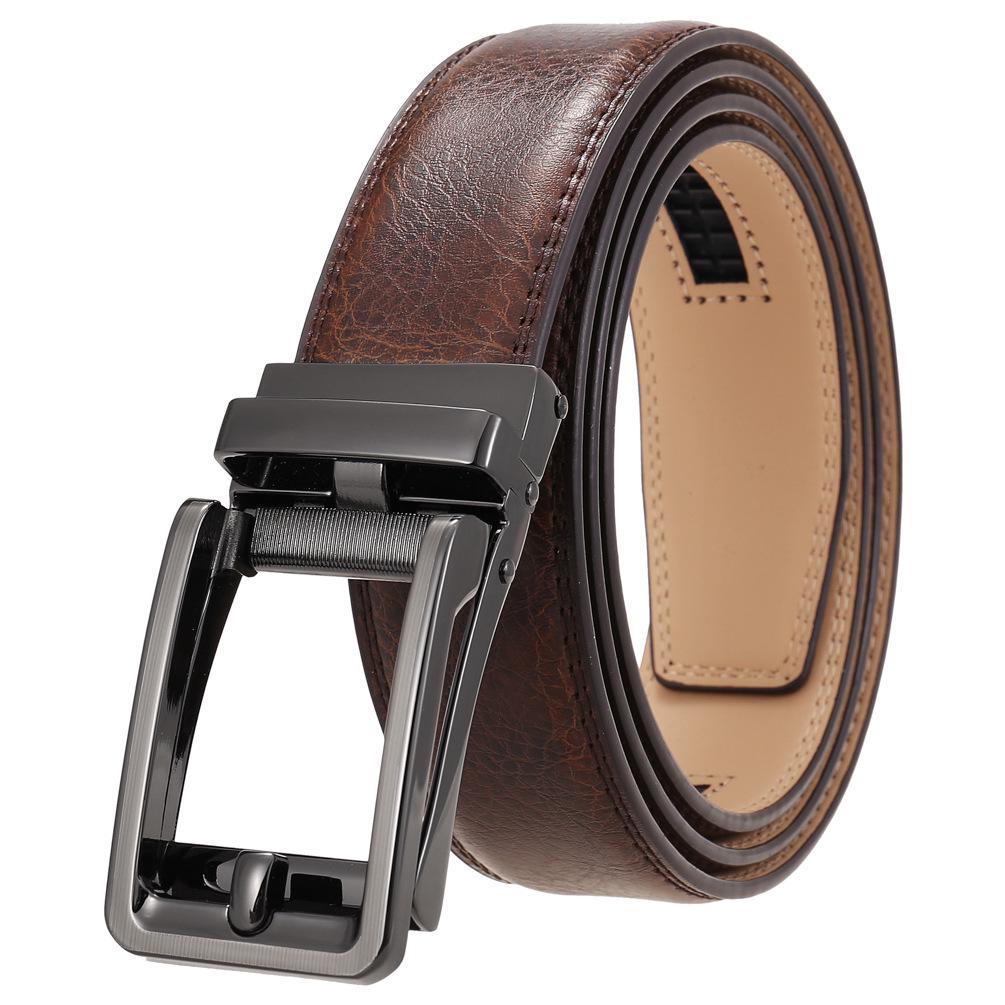 Men's Leather Automatic Buckle Business Belt LY36-32315-1