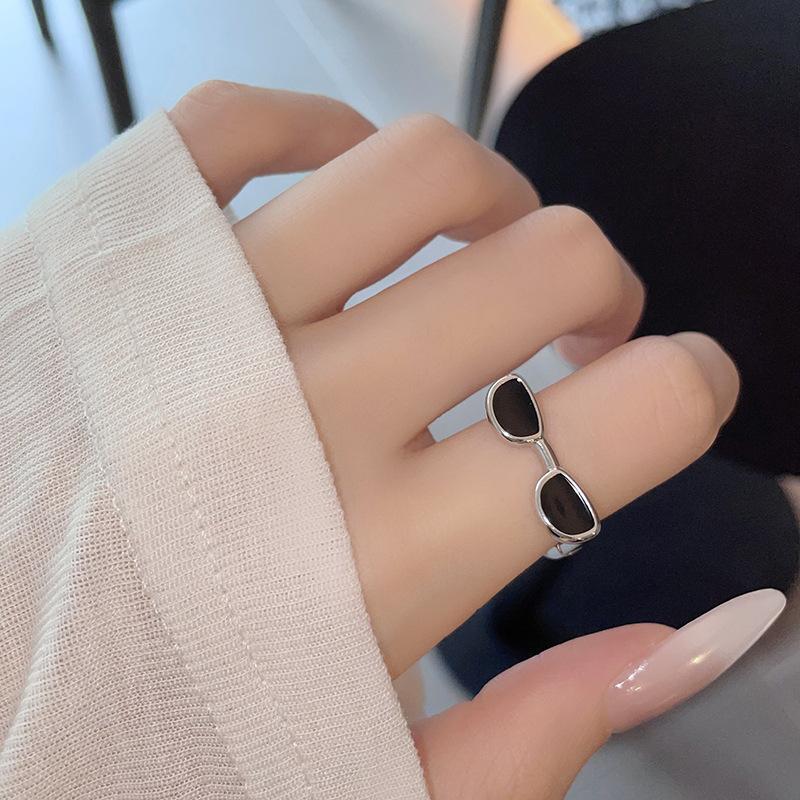 Serpentine Niche Design Sense Eyes Butterfly Full Of Diamonds Zircon Cold Wind Personality High Sense Open Ring Woman