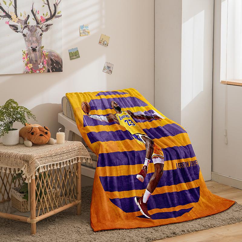 Cartoon Basketball Star Series Double-Sided Flannel 3D Digital Printing Blanket Blanket