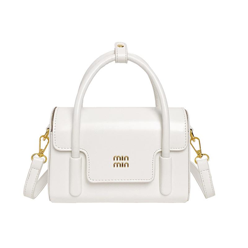 Stylish Square Bag French Minimalist Vintage Solid Color Niche Shoulder Bag Casual High-End Commuter Crossbody Bag