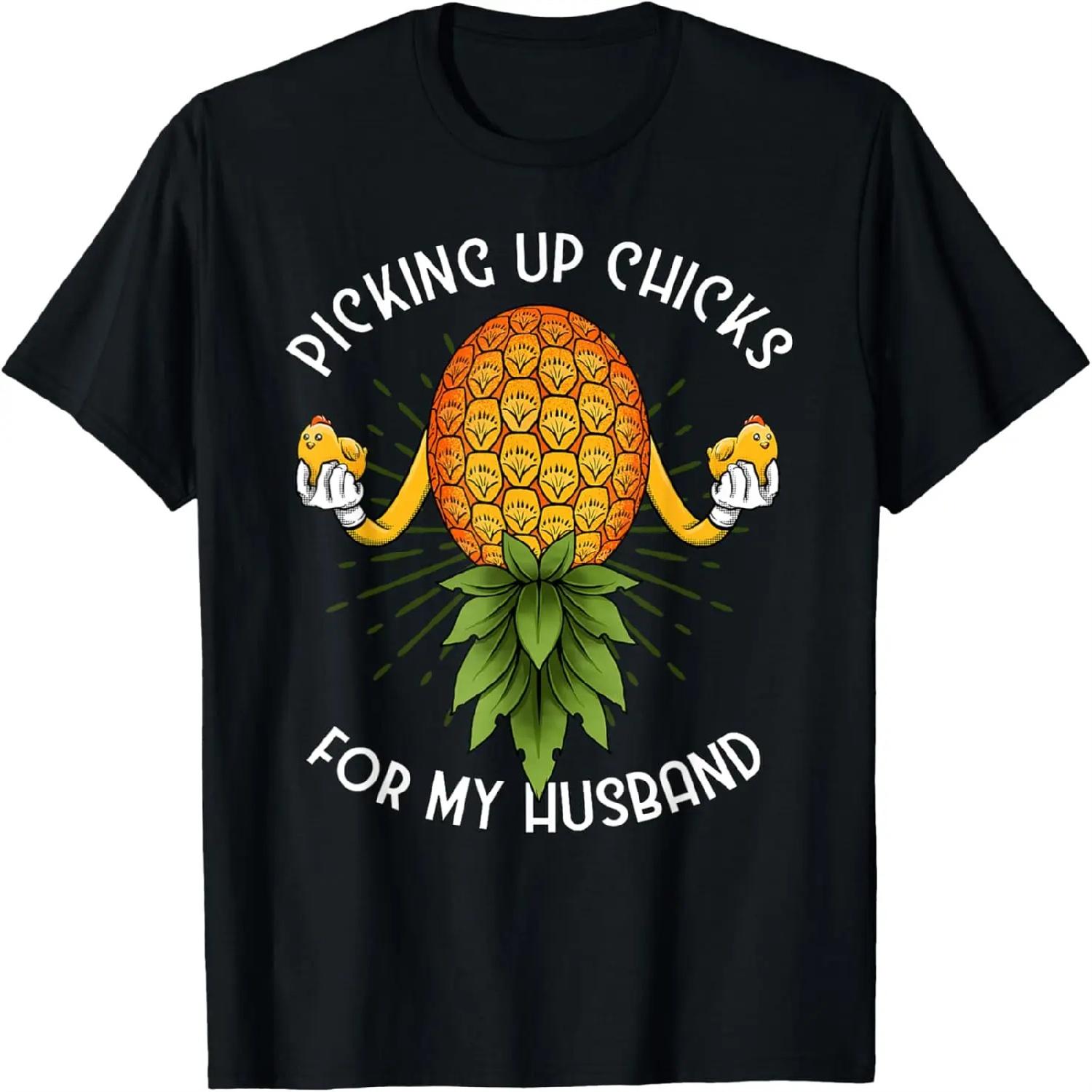 Upside Down Pineapple Swinger Wife Women T-Shirt S