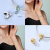 Copper Charms Infinite Lucky Four-Leaf Crop Fixed Clip Beads Pendant Fit Original Bracelet Diy Jewelry For Women