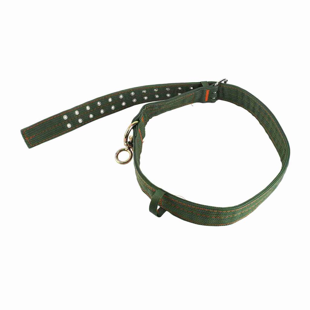 Cow Collar Adjustable 4 Layer Canvas Calf Collar with 2 Rows Metal Buckle for Horse Sheep Cattle