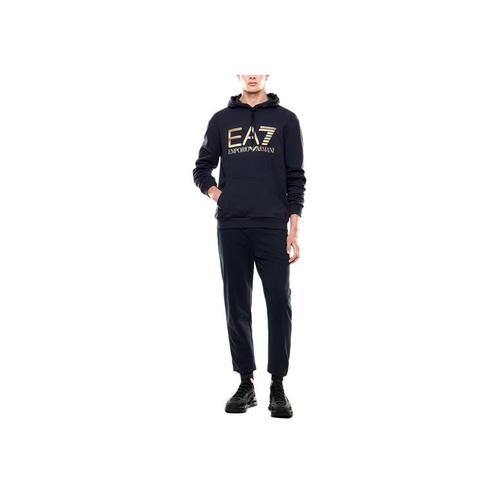 Emporio Armani EA7 FW25 Logo Stretch Cotton Hoodie Men hoodies 7M001190-AF17787-UB102