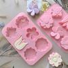 6 Cavity Flower-Shaped Of Tulip Silicone Mold Suitable For Soap Candle Hand Making Diy Cake Chocolate Dessert Baking Mold