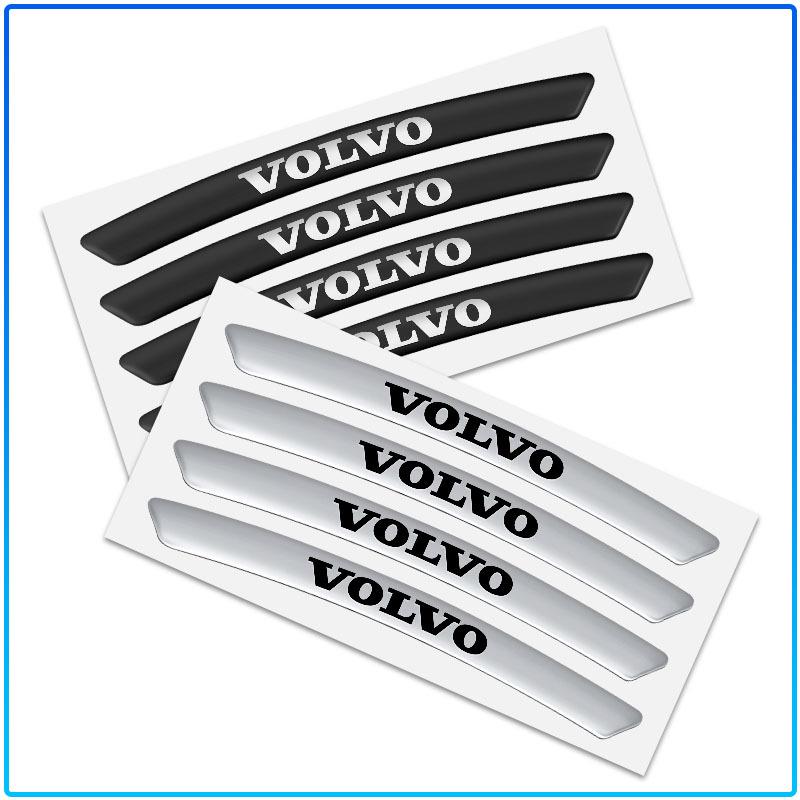 Aluminum Car Wheel Hub Badge Tire Rim Stickers Decoration Accessories Emblem For Volvo 240 C70 S40 S50 S60 S70 S80 S90 V40 V50 V60 V90 XC40 XC60 XC90