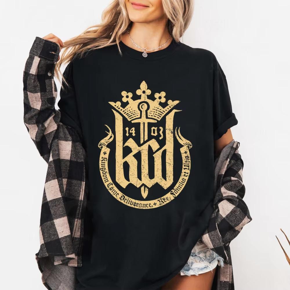 

Kingdom Come Deliverance 2 Shirt KCD2 Merch Vintage Medieval Gothic Tee Hans Capon Gamer Gift Clothing Unisex Women AllSeason S