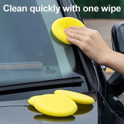 Car Foam Sponge Wax Applicator Cleaning Detailing Pads Car Waxing Polishing Pad Home Car Wash Care 10cm Car Cleaning Kit