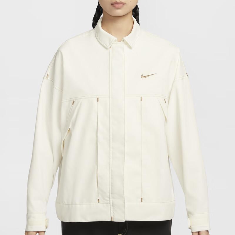New Nike Sportswear SS25 Jacket Women's Sail White IB5588-133