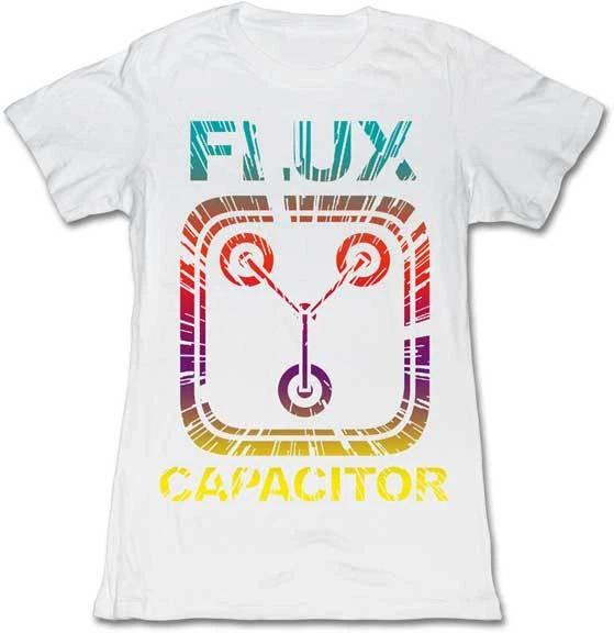 Back To The Future Movie Flux Capacitor Multi Color Womans Fitted T Shirt S