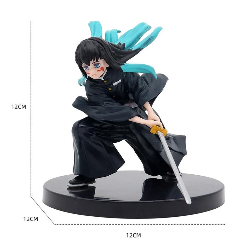 Demon Slayer Anime Battle Mode Figure Stove Door Charcoal Master Apricot Shoulang My Wife Shanyi Handheld PVC Model Toy Ornament