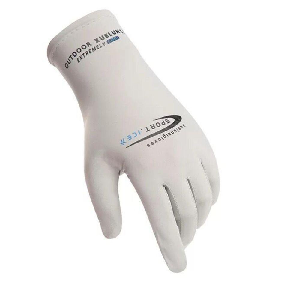 Ice Silk Men Women Gloves High-elastic Summer Cycling Gloves Thin Fishing Gloves  Camping