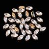Flatback Zircon Rhinestones Cubic Zirconia teardrop base Claws Sew On  clear  Zircon For Rings Earrings DIY Clothing Accessorie