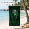 Sporting Clube De Portugal Custom Name Printed Beach Towel Personalized Soft Towel For Swimming Beach Travel