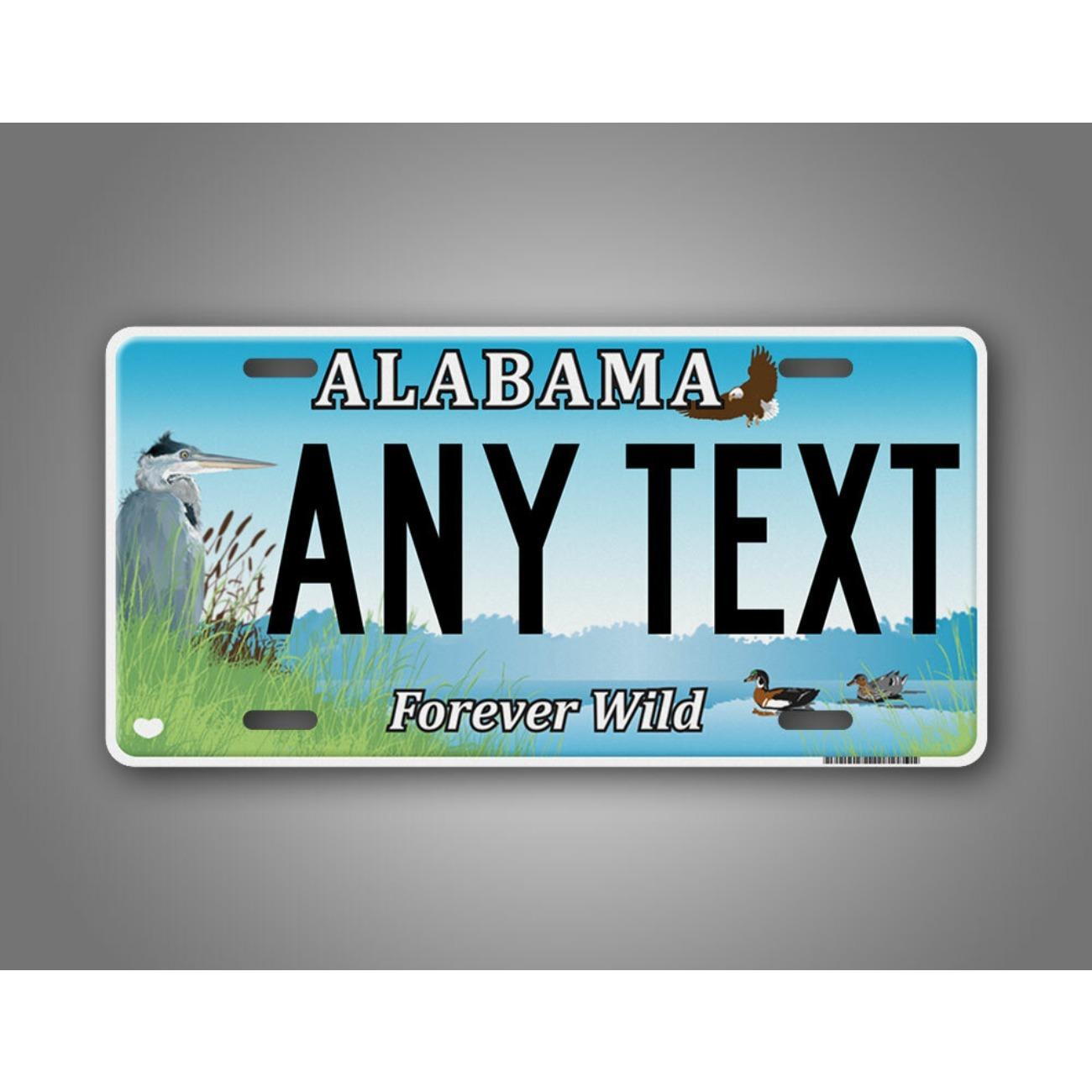 

Personalized Alabama Forever Wild Decorative Metal Sign Tin Art Home Wall Decor білий