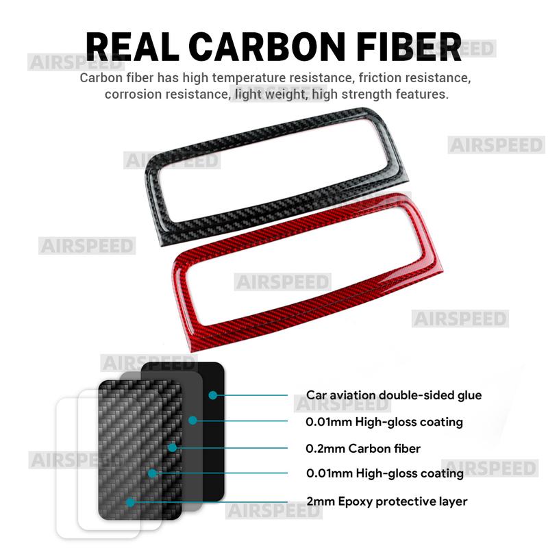 Real Soft Carbon Fiber Sticker For Skoda Fabia 2 MK2 5J 2007 2008 2009 2010 2011 2012 2013 2014 Car Central Control Air Outlet