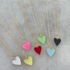 Multicolor Elegant Heart Necklace Fashionable Alloy Jewelry For Women Perfect For Autumn 2022