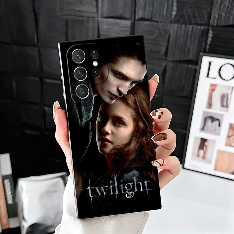 Twilight Saga Edward Soft Phone Case for Samsung Galaxy S26 S25 Edge S24 Ultra S23 Plus S22 S21 FE S20 Black Cover Back Shell