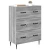 Drawer Cabinet Gray Sonoma 66 x 34.5 x 89.5 cm Particleboard