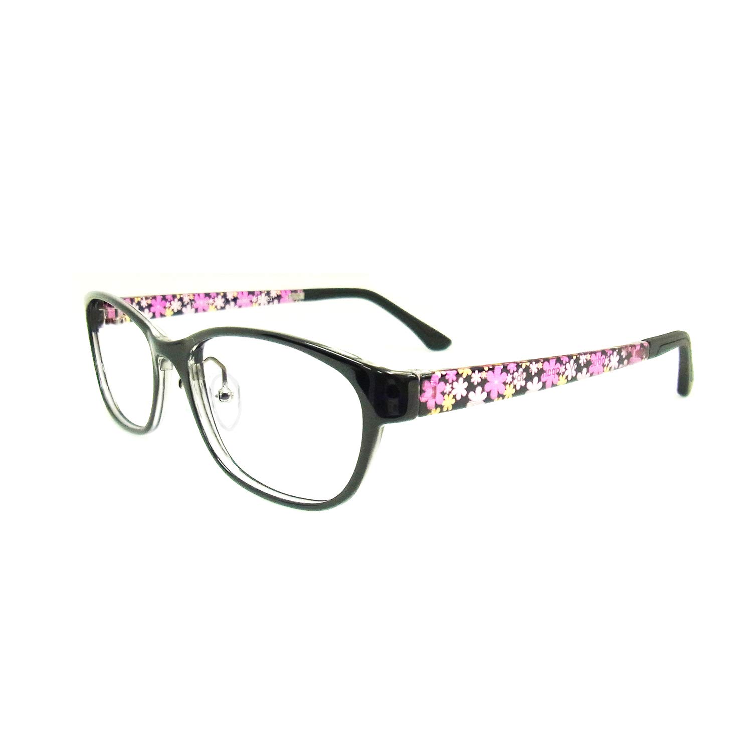 

Super Blue Light Cut Blue Light UV Wellington Floral Nose Pads Shape Blue Light UV Fashion Black Black Glasses, 94% Cut, 99% Cut, Square, Pattern, чёрный