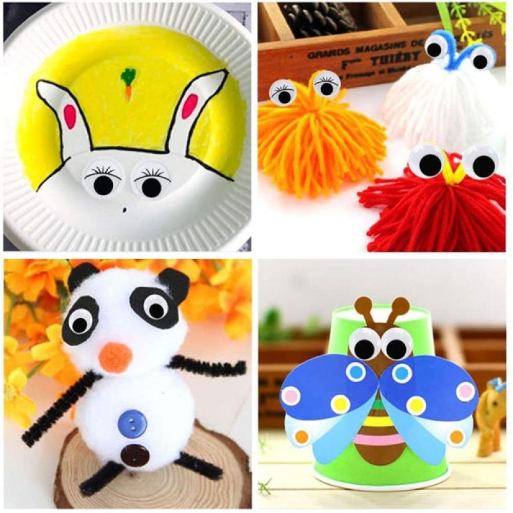 Handmade Self-Adhesive Wiggle Eyes Self-adhesive Moving Eyes Plush Toys Eyes Plush Toys Eyes