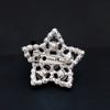 Mini Elegant Star Shape Brooch Alloy Pin Simple Pearl Rhinestone Brooch Valentine's Day Gifts