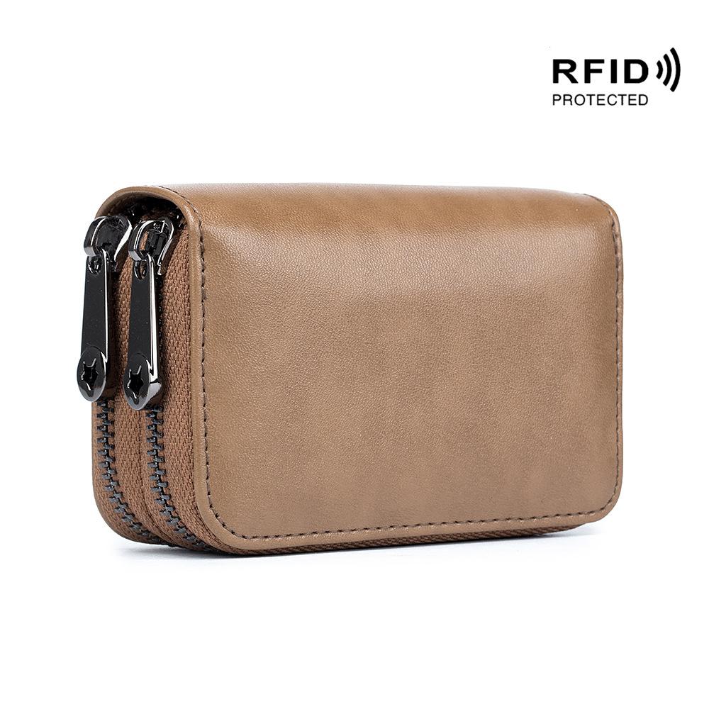 Double Lado Card Position Women's Card Bag, New RFID Anti-scan Gender-neutral Unisex Change Bag