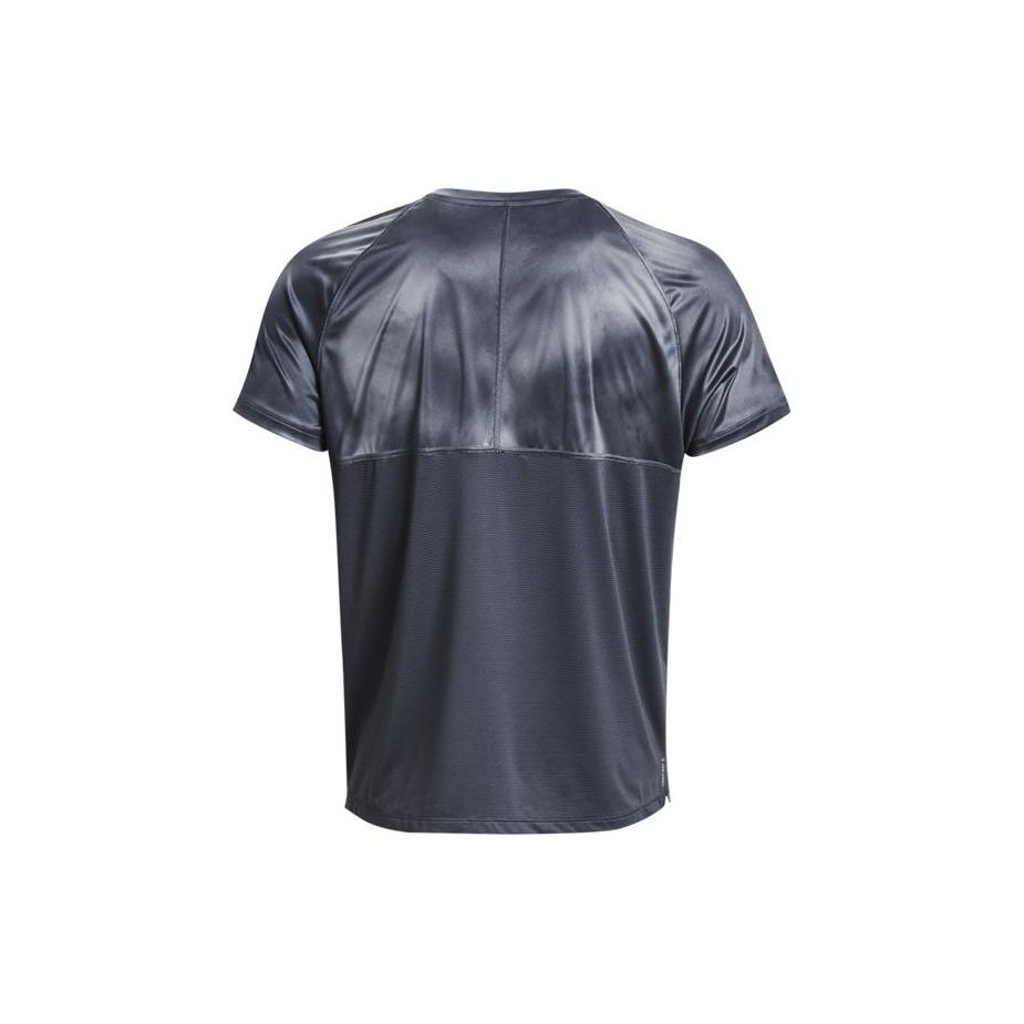 Under Armour Iso-Chill Tie-Dye Print Crew Neck Short Sleeve T-Shirt SS23 Men Tops Black 1377882-001