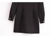 Women's 2024 Autumn European & American Style Slimming Crepe Mini Dress