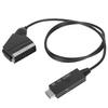 HD Multimedia Interface To Scart Cable Support PAL NTSC HD To Scart Converter Adapter Cable for TV VHS VCR DVD