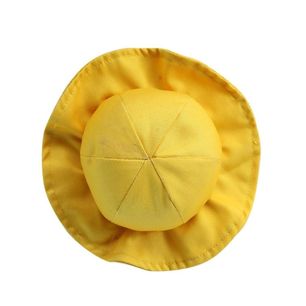 

Plaid Pattern Cat Sunscreen Hat Breathable Dog Baseball Cap Pet Sun Hat Daily Photography S жёлтый