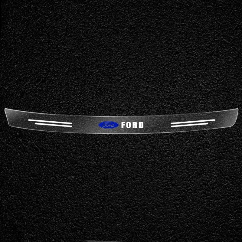 

New 2026 Car Sticker Transparent Car Rear Trunk Bumper Guard Stickers for Ford focus Fiesta EcoSport ESCORT ranger fusion mondeo