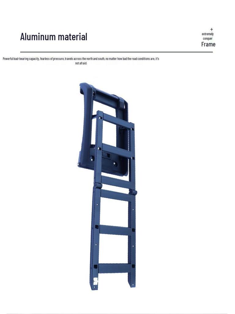 Dual-Sided Wrangler Climbing Ladder for Off-Road Vehicle Roof Racks