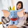 Beruhigendes Elefanten-Stofftier - Niedriges, langnasiges Kuschelkissen, Kreative Begleitpuppe, Geburtstagsgeschenk