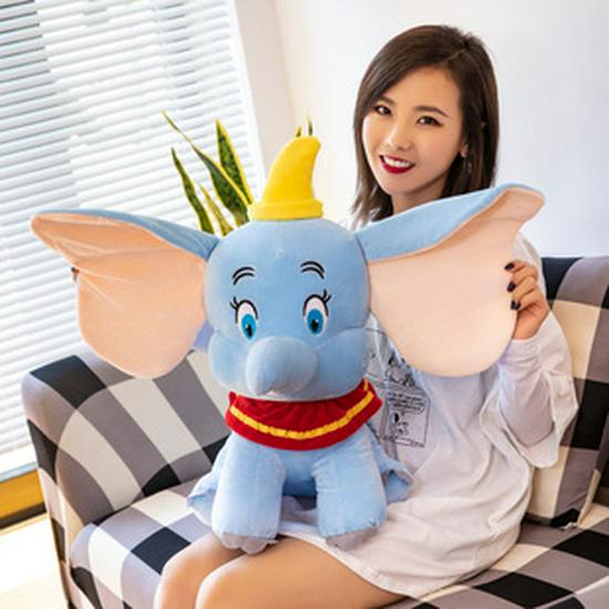 Beruhigendes Elefanten-Stofftier - Niedriges, langnasiges Kuschelkissen, Kreative Begleitpuppe, Geburtstagsgeschenk