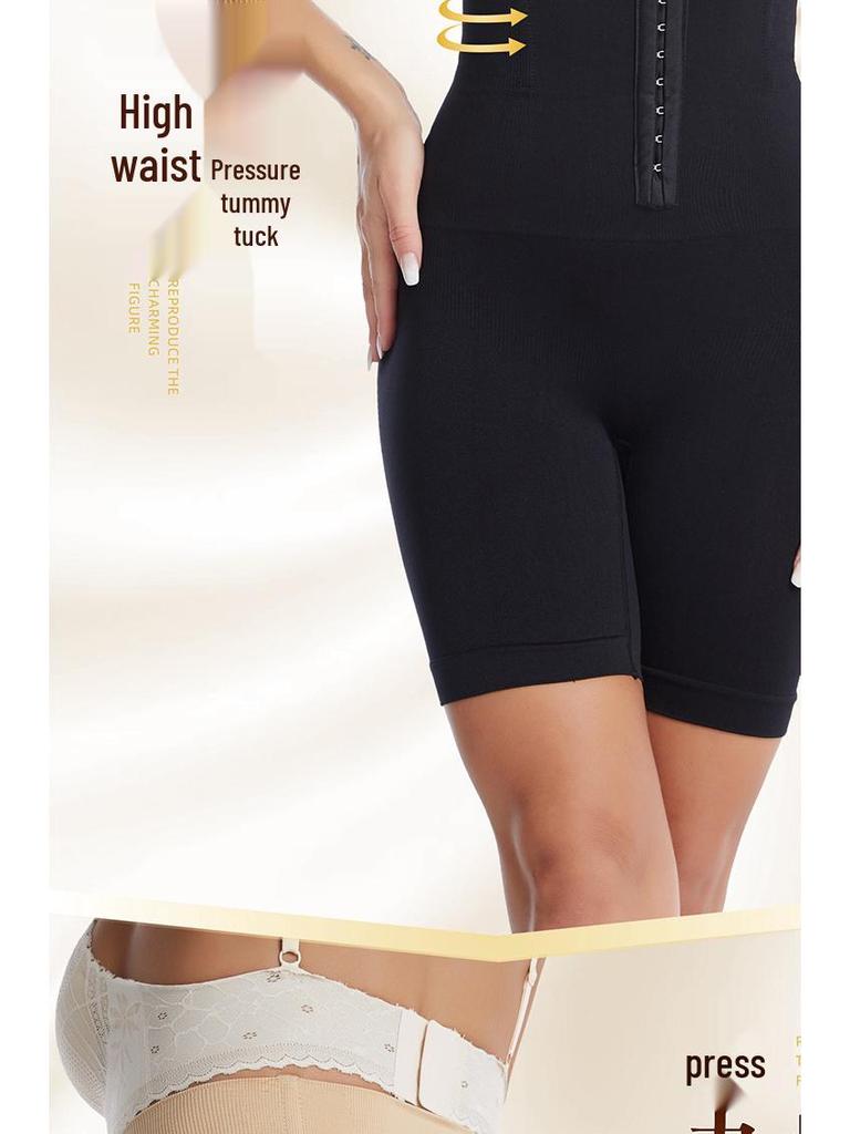 Pantaloni Modellanti Europei e Americani a Vita Alta con Controllo Pancia, Chiusura a Bottoni Regolabile e Sollevamento Glutei