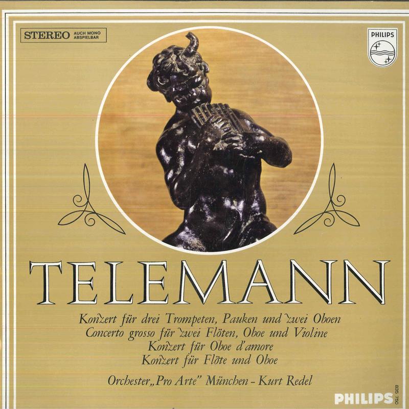 

LP Record ORCHESTRE PRO ARTE DE MUNICH KURT Telemann 4 Konzerte 835750DXY Philips Netherland Classical Used