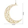 3 Stück Holz Eid Mubarak Hängeanhänger Ornament Ramadan Kareem Geschenk Islam Muslimisches Zuhause Tischdekoration DIY Bastel Partyzubehör