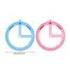 Cute Full Circle Goniasmometer Rotating Protractors Plastic for Boys Girls Students Stationery Office School Supplies
