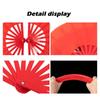 Black Red Chinoiserie Gift Chinese Tai Chi Plastic Bone Fan Kung Fu Fan Yoga Fan Folding Stage Fan