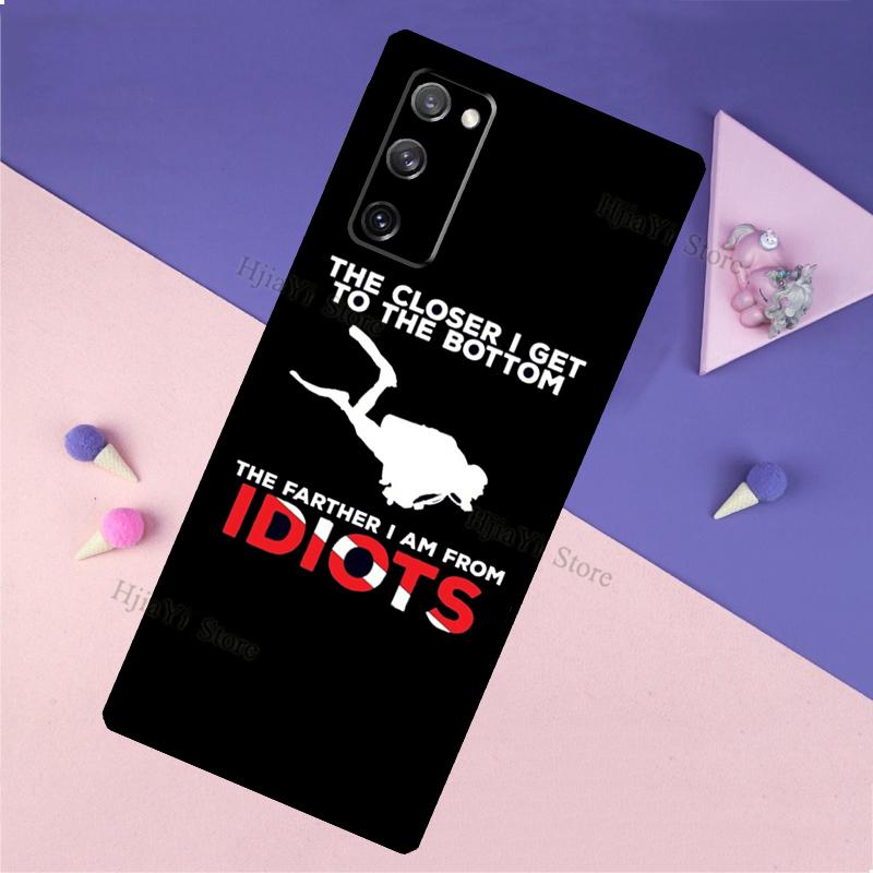 Dive Scuba Diver Shark Diving Cover For Samsung Galaxy S20 FE S8 S9 S10 Plus Note 9 10 Note 20 Ultra S21 Phone Case